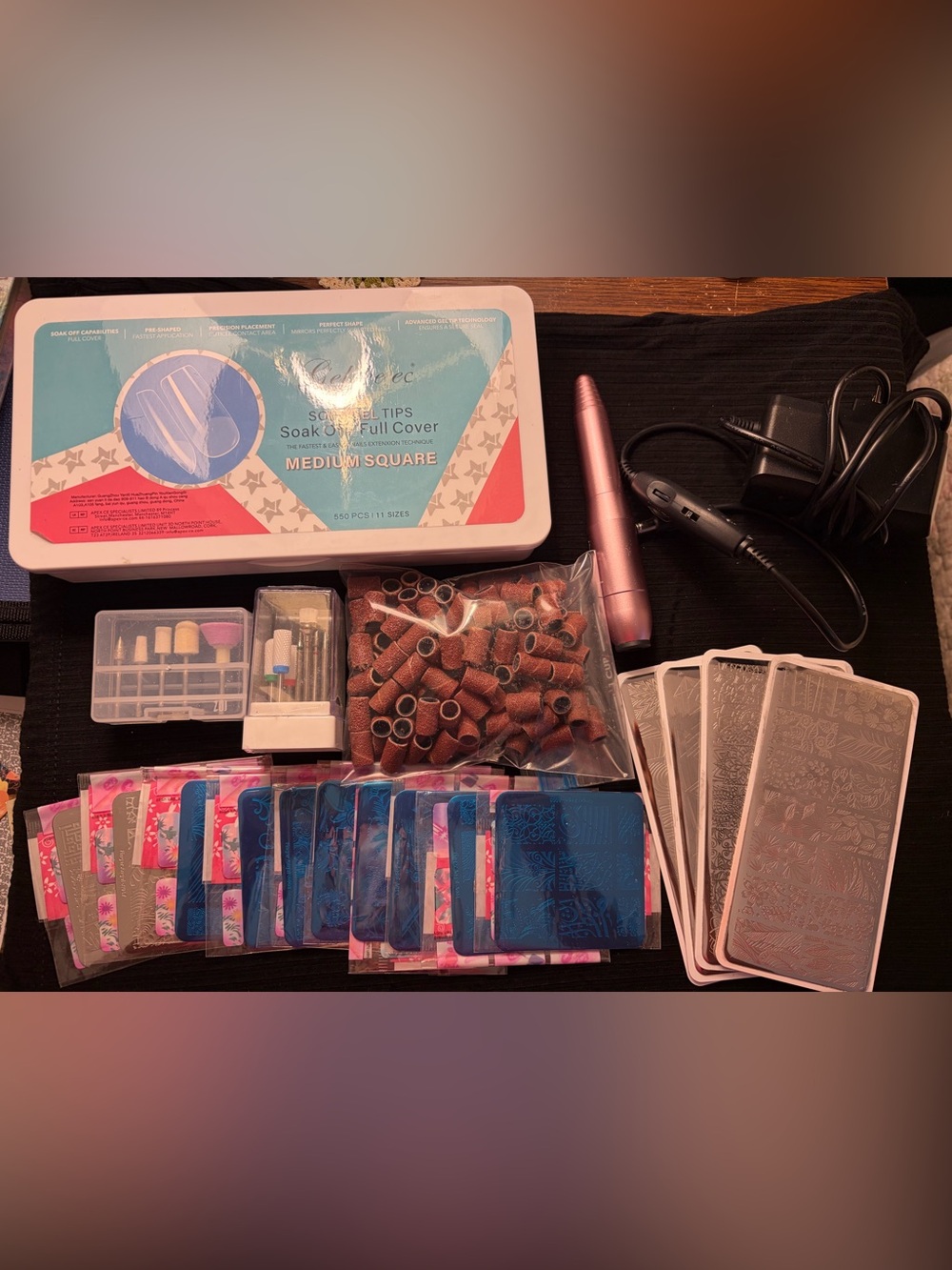 Nail Accessories: Stamps, Stamper, Drill, Nail Tips
